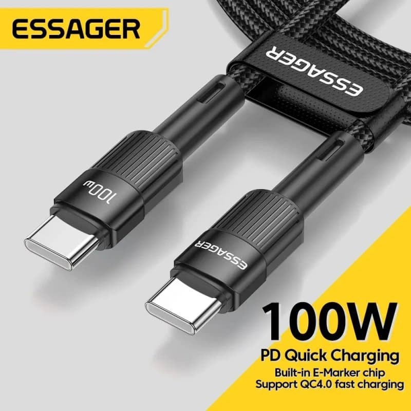 כבל טעינה מהיר 100W Type-C ל-Type-C – Essager