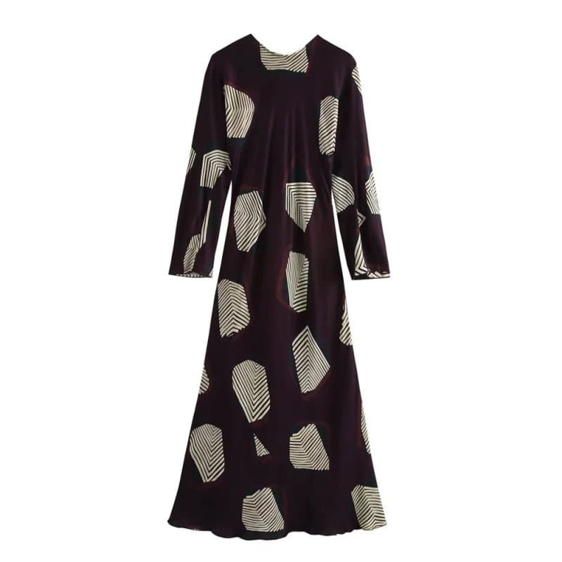 שמלה לחורף- חדש, צוואר עגול, שמלה ארוכה